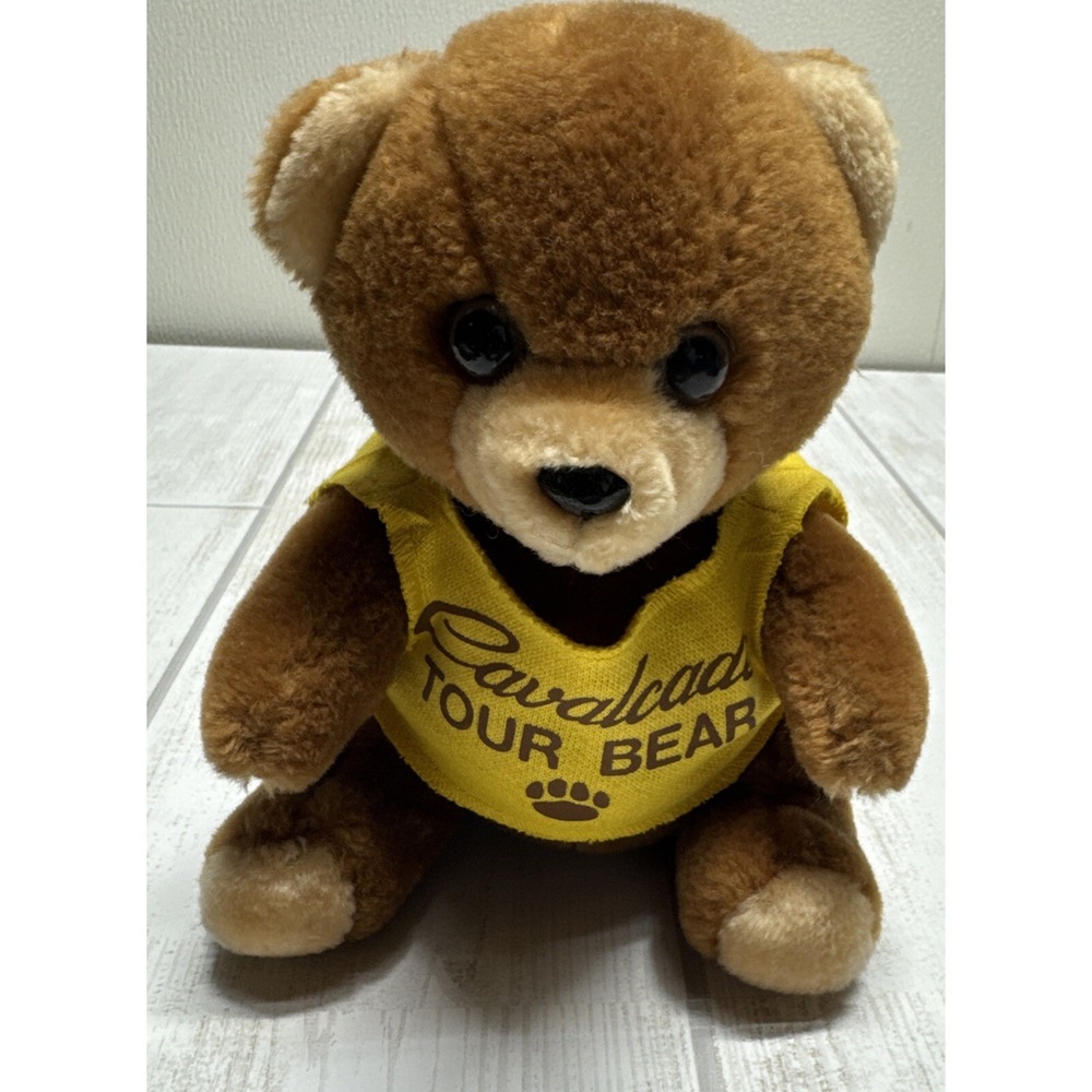 Vintage T Shirt LOGO BEAR Plush 1985 Cavalcade Tour Illinois Teddy
